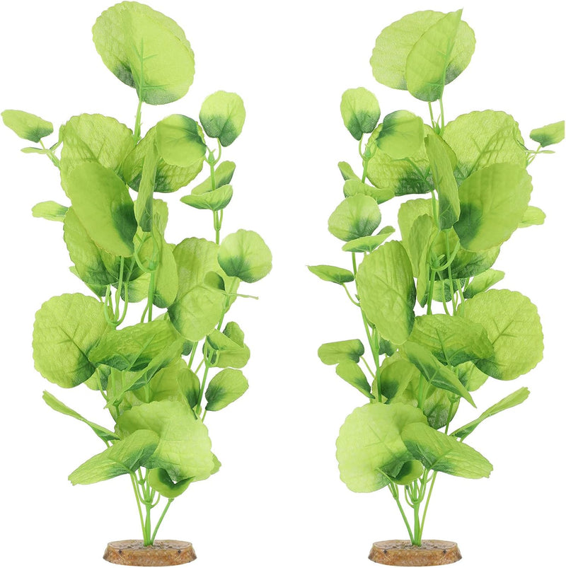 2 Pack 14 Inch Silk Aquarium Plants for Small Tank for Betta Fish