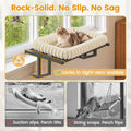 Cat Window Perch, 24" Large Hammock for Inside Sill, Dual-Mount