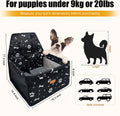 Pet Dog Booster Seat, Upgrading the Framed wall to Prevent Collapse，Breathable and Foldable Pet Car Basket，Removable and