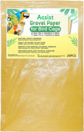 20PCS Gravel Paper for Bird Cage,16"x10" Cuttable Sand Paper Liners
