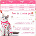 Nuanchu 3 Pieces Cat Recovery Suit Kitten Recovery Suit E-Collar Alternative for Cats and Dogs Abdominal Skin Anti Licking Pajama Clothes Sets(Medium,Fruit Style,Colorful)