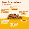 MULTIBITES Dog Healthy Heart Supplements - Taurine for Dogs with CoQ10, L-Carnitine, Fish Oil, Vitamins - Supports Cardio & Cardiovascular Health, Antioxidant Support, 7.76 oz
