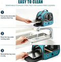 Bird Travel Carrier Cage with Perch & Steel Tray, Portable Small Pet Backpack for Parrots, Bearded Dragons, Guinea Pigs 