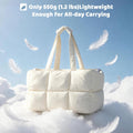 Puffy Quilted Pet Carrier Purse, Stylish Dog Tote Bag for Travel Shopping