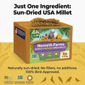Nemeth Farms Spray Millet - Edible Tops Only, Non-GMO and Sun-Dried - 1 lb for Parakeets, Canaries and Finches
