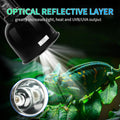 LUCKY HERP Reptile Light Fixture with Dimming Thermostat & Timer, Aluminum 5.5inch Deep Dome Reptile Lamp Fixture, Heat 