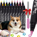 loqpol 18 Metallic & Matte Colors Dog Nail Polish Pens Quick Dry with Dog Nail File, Non Toxic Glitter Dog Safe Nail Polish, Easy to Apply Pet Safe Accessories for Small and Large Puppies