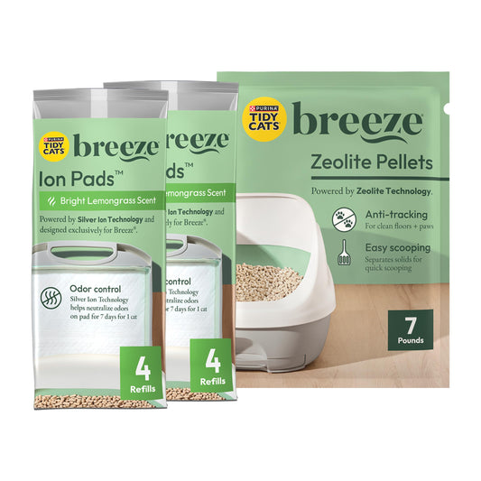 Purina Tidy Cats Breeze Litter System Cat Refill Bundle - 7.91 lb. Box