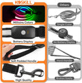 LED Dog Leash Ultra Bright, Waterproof, 7 Lighting Mode, Glow in The Dark & Reflective, Type-C Rechargeable, Battery Ind