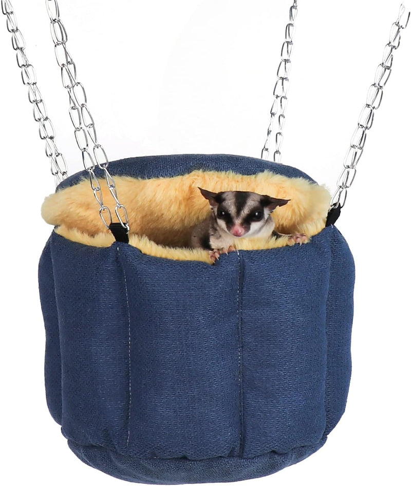 Sugar Glider Pouch, Rat Hanging Bed, Chipmunks Warm Bed, Rat Cage Accessories, Small Pet Animals Bed Dutch Pig Hamster N