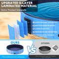 Foldable Dog Pool for Large Dogs, 91” Collapsible Hard-Side Dog Swimming Pool, Leakproof PVC Portable Pet Bath Tub & Kid