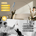 Cat Wand Toy, 8Pcs Retractable Plush Srtip Cat Teaser Wand Toys
