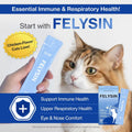 Doctor By FELYSIN L-Lysine for Cats Lickable Immune Support Supplement Allergy Relief, Sneezing, Runny Nose, Cold, Watery Eyes Respiratory Health with Beta-Glucan & Taurine – 30 Individually Packaged