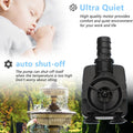 alizzy 400 GPH Fountain Pump, Durable Submersible Water Pump