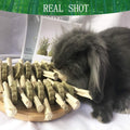 kathson Guinea Pig Treats Hanging Bunny Chew Toys for Teeth Grinding, Organic Bamboo Sticks Natural Rabbit Enrichment To