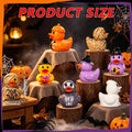 60PCS Halloween Mini Resin Ducks, Miniature Figures Tiny Ducks Micro Landscape Garden Aquarium Dollhouse for Halloween B