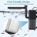 AQQA Submersible Aquarium Filter, Adjustable Flow with Aeration System