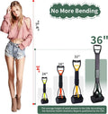 36" Tall Pooper Scooper for Large Dogs Heavy Duty, Long Handle Poop Scoop for Yard, Grass, Gravel, Dog Poop Grabber with