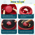 Dog Bowls, Slow Feeder Dog Bowls with Rolling Ball, Non-Slip Base
