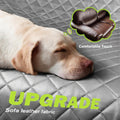 Pecute Back Seat Extender for Dogs 56.29 * 28.74 in, Car Window Fixing for Maximum Car Protection, Leather Fabric Dog Ca