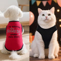 hoyuwak 8 Pieces Pet Shirts Funny Dog Printed Clothes Breathable Cool Puppy Sleeveless Vests for Summer