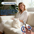 Upgraded Cat & Bearded Dragon Nail Clippers with 2mm Safety Guard - Stainless Steel Small Animal Nail Trimmer for Lizard