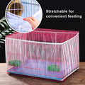 Bird Cage Seed Catcher Skirt, Bird Cage Mesh Net Cover, Parakeet Cage Skirt, Birdcage Cover Seed Catcher for Round Squar