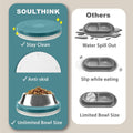 SoulThink® Ant Proof Cat Dog Bowl Tray - New Innovation Anti Ant Pet Food Dish Indoor No Chemical No Water Needed Different from Traditional Trap (Turquoise Gre