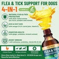 Natural Flea and Tick Prevention for Dogs, Dog Flea Treatment Drops, 60ml