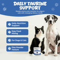 Taurine Powder Supplement for Dogs & Cats, Essential Amino Acid Support for Heart, Vision & Muscle Function, Daily Pet Nutrition Powder, 60 g
