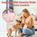 Ambreview Disposable Dog Diapers Female, Just Pull It Up, Doggie Diapers for Female Dogs, Strong Absorbency | Leak Proof, for Dogs in Heat | Elderly | Disabled, M 10 PCS