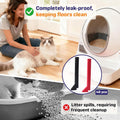 40 Packs Foam Seals, Compatible with Els Pet Litter Box, Red & Black