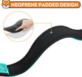 PWOD Reflective Dog Collar, Adjustable Soft Neoprene Padded Nylon Pet Collars with Buckle for Medium Dogs, Teal,M