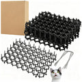 SLWHYZL 15 Pack Cat Deterrent Scat Mat with Spikes for Cats Dogs Small Animals Indoor Outdoor Total 5 Square Feet
