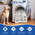 Cyhczx Thickened Dog Bed for Car Back Seat, Upgraded Bottom Non-Slip，Fits Hard Bottom car seat Cover for Dogs, Premium Mixed Color ，Dog Car Seat Cover