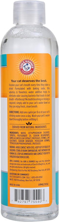 Arm & Hammer for Pets Advanced Care Dental Water Additive for Cats | Cat Teeth Cleaning Product for All Cats | Odorless and Flavorless Cat Dental Rinse, 8 Ounces