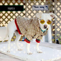 HQREA Dog Hoodie Luxury Winter Small Dog Jacket Clothes Classic Designer French Bulldog Teddy Pug Puppy Clothes(S)