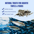 Amzey 2.3 oz Dried River Fish - Natural Food for Turtles, Terrapins, Reptiles and Large Tropical Fish