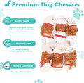 Chicken Wrapped Rawhide Bones, 2.5 Inch Mini Knots Dog Treats, High Protein 65% Puppy Chews and Satisfying Rewards for A