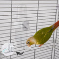 Bird Feeder Automatic Bird Water Dispenser Set for Cage No Mess Parakeet Cage Water Dispenser PP Material, 200ml/6.8fl o
