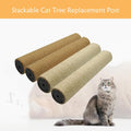 2 Pcs Cat Scratching Post Replacement for Indoor 15.7 x 3.1 Inches Cats Tree Replacement Parts Natural Sisal Cat Scratch