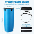 4 Pcs Easy Use Hoof Soaking Boot for Horse Soaker Bag, Hoof Care Treatment Bucket with EVA Pad and Elastic Band, 2 Pairs