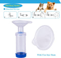 Free-Space Cat/Dog Inhaler Spacer,Feline/Cannie Aerosol Chamber Inhaler for Cats/Dogs,Come with 2 Size Mask and Instruction (Two Mask)
