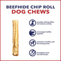 Pet Factory American Beefhide 5" Chip Rolls Dog Chew Treats - Chicken Flavor, 8 Count/1 Pack