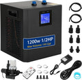 1/2HP 1200w Ice Bath Water Chiller for Cold Plunge Tubs,1/2 HP Water Chiller 145 Gal, Universal Cold Bath Restores Ice B