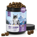 Calming Chews for Cats-300 Soft Chews to Relieve Anxiety, Stress & Prevent Bites, Cat Melatonin Treats for Travel, Boarding, Vet Visits, Separation Anxiety Calming Care for Indoor Cats Chicken Flavor