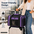 Pet Carrier for Cats and Small Dogs Up to 15 lb,Purple, Medium