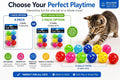 bulk buys Balls with Bells Cat Toys Set, Medium Breeds