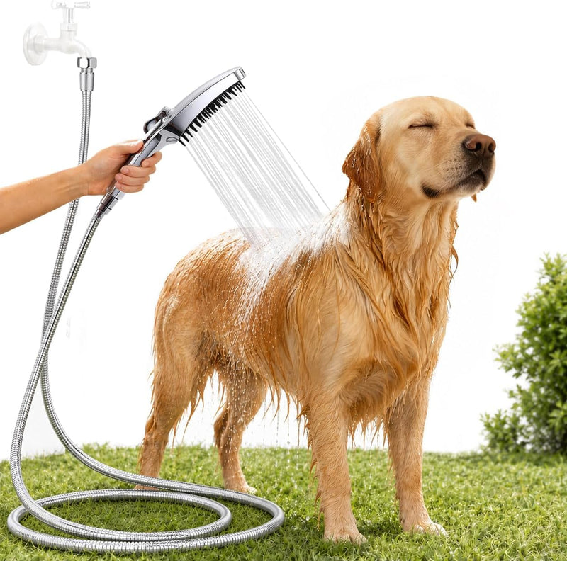 G-Promise 3 Mode Dog Wash Shower Attachment with Pause Mode for Outdoor Use