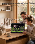 2.5 Gallon Nano Aquarium Starter Kit, Rimless Glass Fish Tank